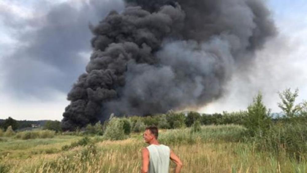Slovenci lokalizirali velik požar kod Novog Mesta