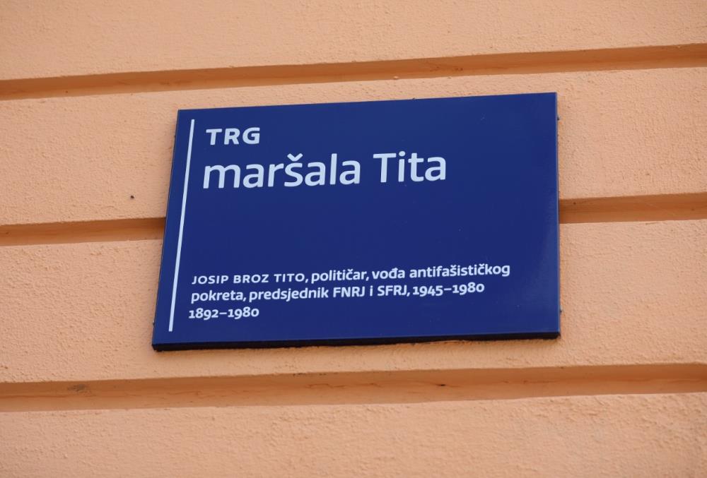 Preimenovanje Trga maršala Tita na prvoj sjednici gradskog odbora za imenovanja