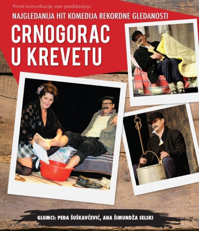 Hit predstava "Crnogorac u krevetu" u Lisinskom