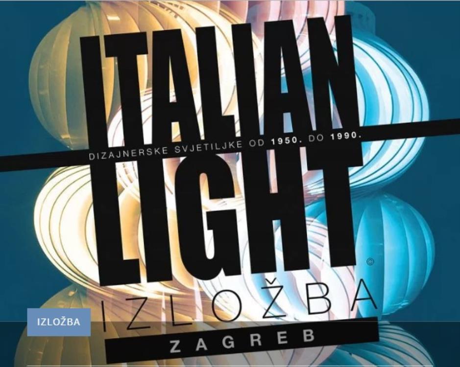 Izložba dizajnerskih talijanskih lampi u Muzeju za umjetnost i obrt