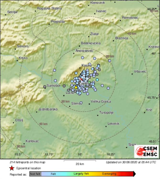 Dva slaba potresa ponovo uznemirila građane Prigorja