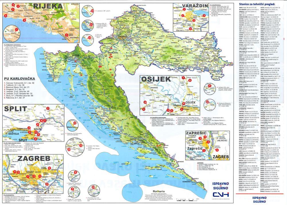karta hrvatske josipdol Karta nadzornih kamera na glavnim prometnicama u Hrvatskoj karta hrvatske josipdol