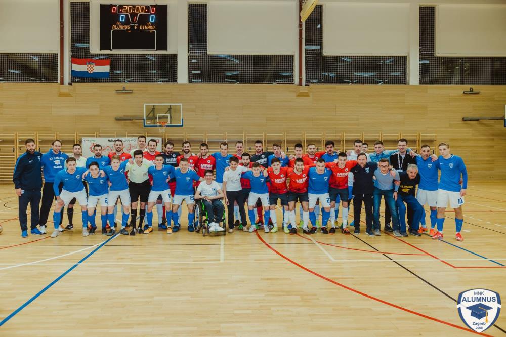 U prvenstvenoj utakmici humanitarnog karaktera Dinamo pobijedio Alumnus