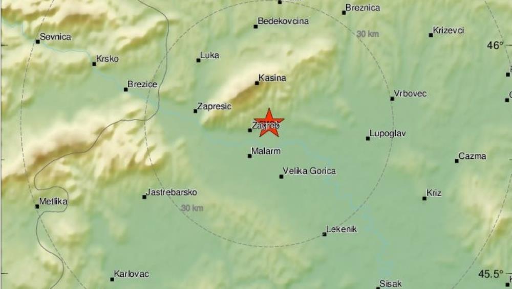 Potres 2,7 R u Zagrebu kod Remeta