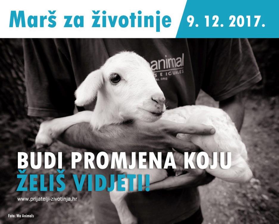 'Marš za prava životinja!' u subotu u Zagrebu