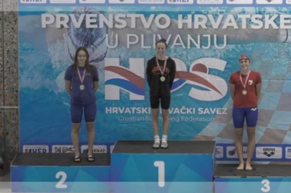 Martina Andrašek obranila dvostruku krunu na plivačkom prvenstvu Hrvatske