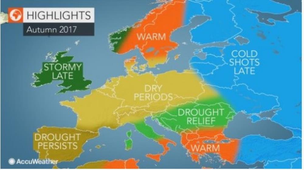 Crometeo: Accuweather tvrdi - jesen suha i vruća