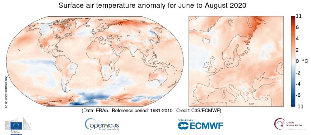 Ovo je bilo u Europi peto najtoplije ljeto u povijesti