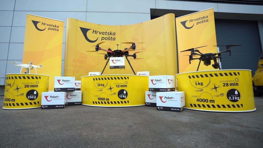 Testiranje alternativnih načina dostave: Hrvatska pošta dostavlja pošiljke dronom  (video)