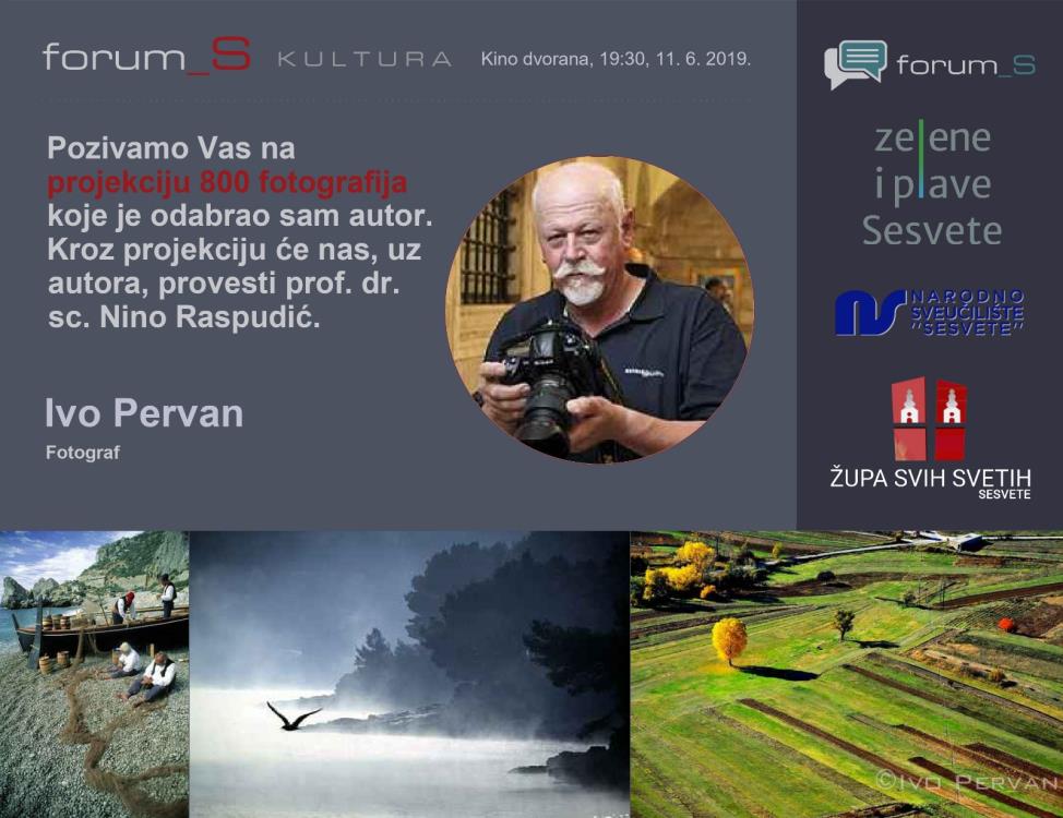 Ugledni fotograf Ivo Pervan u Sesvetama predstavlja 800 fotografija