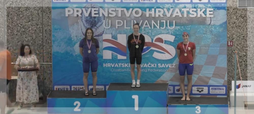 Martina Andrašek obranila dvostruku krunu na plivačkom prvenstvu Hrvatske