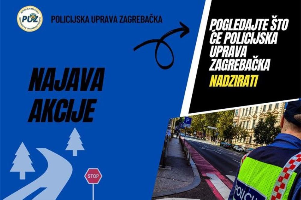 Zagrebačka policija najavila je akciju  u srijedu „Pojas, mobitel i dječja sjedalica“