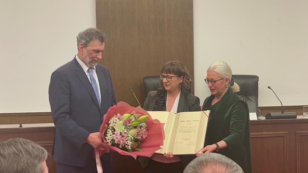 Željka Župan Vuksan profesorica Gimnazije Sesvete nagrađena nagradom Ivan Filipović