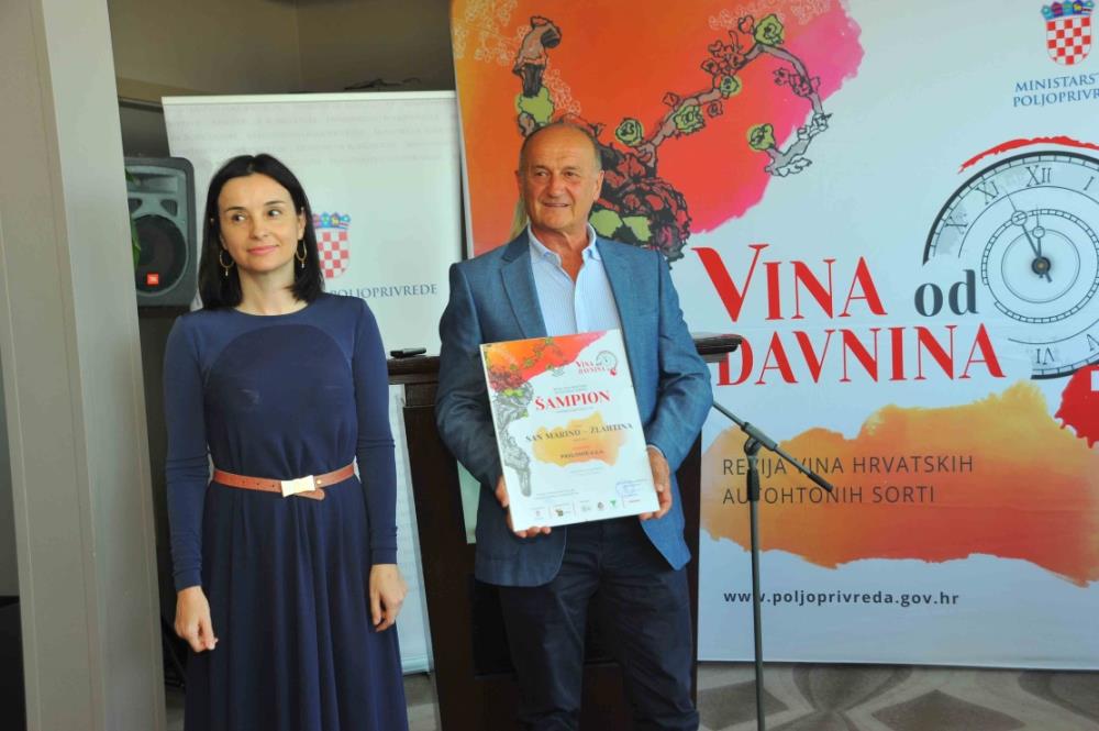 VINA od DAVNINA: Ministrica poljoprivrede Marija Vučković uručila diplome najboljim vinarima