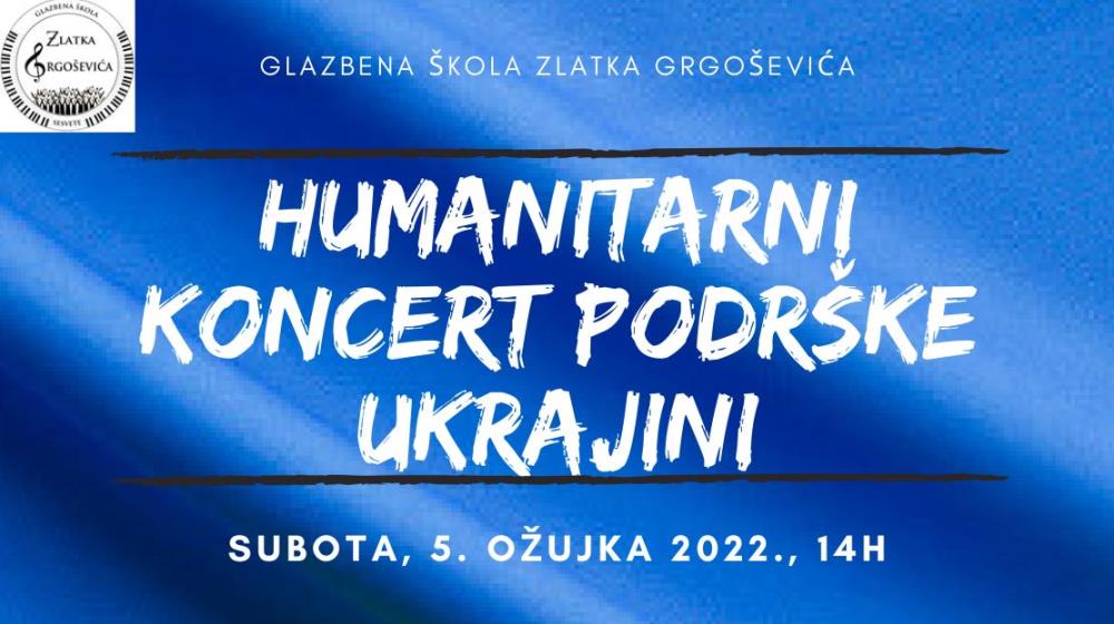 Iz Sesveta za Ukrajinu: Glazbena škola Zlatka Grgoševića koncertom daje podršku Ukrajini